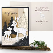 Abstract Minimaal Origami Kerstrendierbos Kaart