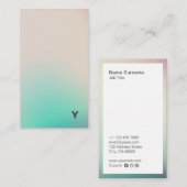 Abstract minimaal verloopverticaal Visitekaartje (Voorkant / Achterkant)