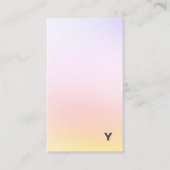 Abstract minimaal verloopverticaal Visitekaartje (Voorkant)