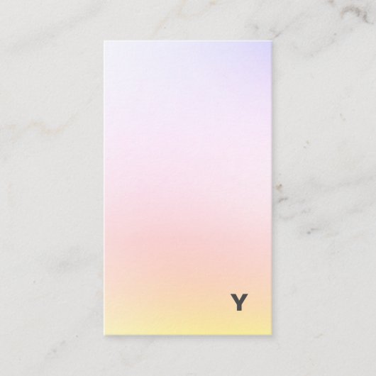 Abstract minimaal verloopverticaal Visitekaartje (Voorkant)