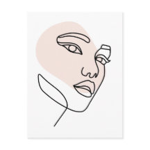 Abstract minimaal vrouw enkele lijn art Stone 2