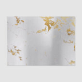 Abstract minimaal zilvergrijs metaalmarmer Gold Tissuepapier (Voorkant)