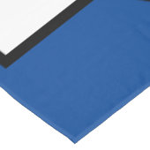 Abstract minimalisme Blauw Geel Tafelkleed (Gekanteld)