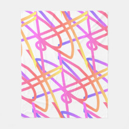 Abstract minimalisme Paarse roze linnen Blanket Fleece Deken