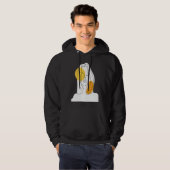 Abstract minimalist beauty from inside girl hoodie (Voorkant volledig)