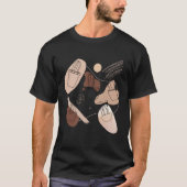 Abstract Minimalist Cactus  Aesthetic Boho Cactus  T-shirt (Voorkant)