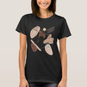Abstract Minimalist Cactus  Aesthetic Boho Cactus  T-shirt (Voorkant)