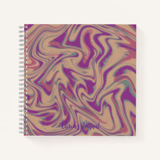 Abstract Minimalist Notebook Notitieboek
