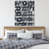 Abstract Minimalist Quantum Mechanics pattern Canvas Afdruk (Insitu (Slaapkamer))