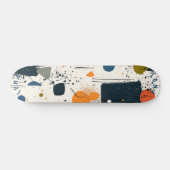 Abstract minimalistisch - aardtoon geometrisch persoonlijk skateboard (Horizontaal)