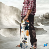 Abstract minimalistisch - aardtoon geometrisch persoonlijk skateboard