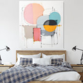 abstract - minimalistisch canvas afdruk (Insitu (Slaapkamer))