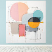 abstract - minimalistisch canvas afdruk (Insitu (Houten vloer))