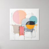 abstract - minimalistisch canvas afdruk (Voorkant)