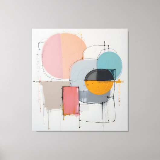 abstract - minimalistisch canvas afdruk (Voorkant)