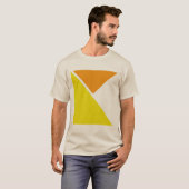 Abstract minimalistisch geometrisch ontwerp t-shirt (Voorkant volledig)