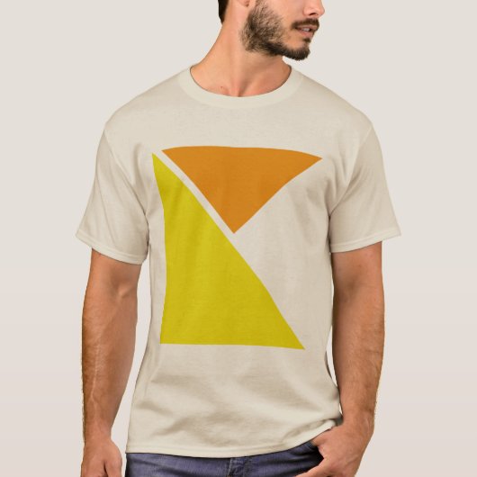 Abstract minimalistisch geometrisch ontwerp t-shirt (Voorkant)