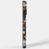 Abstract minimalistisch gepersonaliseerd faux-lede Case-Mate iPhone case (Achterkant / Rechts)