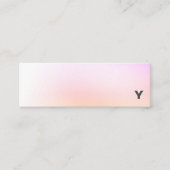 Abstract minimalistisch gradiënt Mini Visitekaartj Mini Visitekaartje (Voorkant)