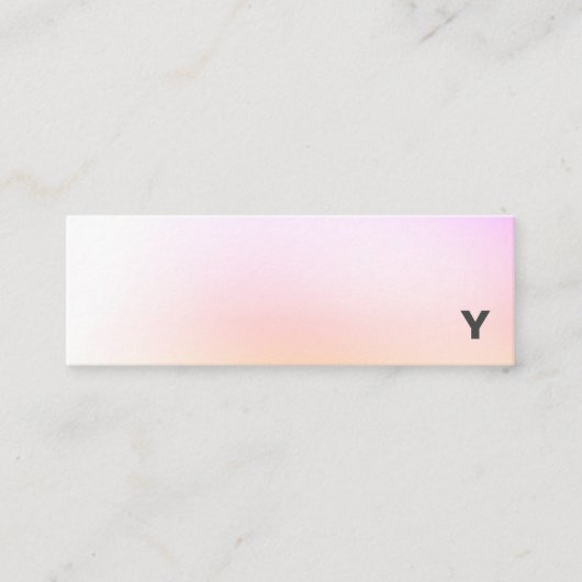 Abstract minimalistisch gradiënt Mini Visitekaartj Mini Visitekaartje (Voorkant)