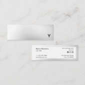 Abstract minimalistisch gradiënt Mini Visitekaartj Mini Visitekaartje (Voorkant / Achterkant)