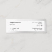 Abstract minimalistisch gradiënt Mini Visitekaartj Mini Visitekaartje (Achterkant)