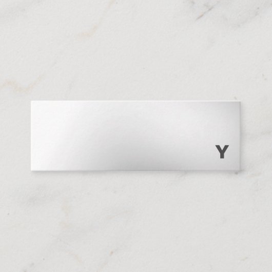 Abstract minimalistisch gradiënt Mini Visitekaartj Visitekaartje (Voorkant)