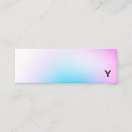 Abstract minimalistisch gradiënt Mini Visitekaartj Visitekaartje