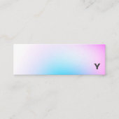 Abstract minimalistisch gradiënt Mini Visitekaartj Visitekaartje (Voorkant)