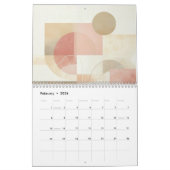 Abstract minimalistisch kalender (Feb 2026)