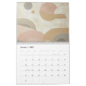 Abstract minimalistisch kalender (Jan 2027)