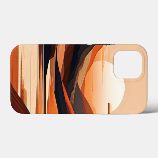 Abstract minimalistisch landschap Case-Mate iPhone case (Achterkant (horizontaal))