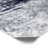 Abstract minimalistisch landschap poster (Hoek)