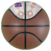 abstract minimalistisch roos goud aztec witte marm basketbal (Rechts)