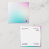 Abstract minimalistisch Visitekaartje verloopkwadr (Voorkant / Achterkant)