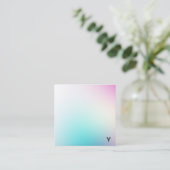 Abstract minimalistisch Visitekaartje verloopkwadr (Staand voorkant)