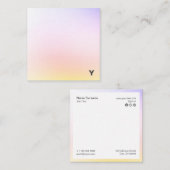 Abstract minimalistisch Visitekaartje verloopkwadr (Voorkant / Achterkant)