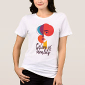 Abstract minimalistisch Vrouw Tri-Blend Shirt (Voorkant)