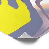 ABSTRACT MINIMALISTISCHE HEDENDAAGSE CHIC TEXTUUR POSTER (Hoek)