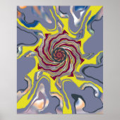 ABSTRACT MINIMALISTISCHE HEDENDAAGSE CHIC TEXTUUR POSTER (Voorkant)