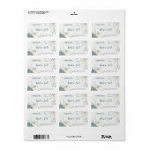 Abstract Mint Green Natural Soap Label (Full Sheet)