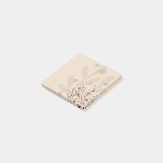 Abstract mistletoe xmas holidays design post-it® notes (Schuin)