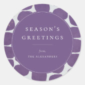 Abstract modaal patroonfeestdag, klassiek rond zol ronde sticker (Voorkant)