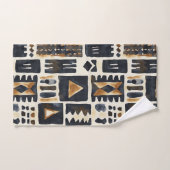 Abstract modderlakenpatroon bad handdoek (Handdoek)