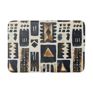 Abstract modderlakenpatroon badmat