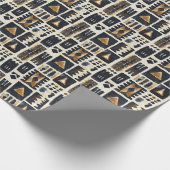 Abstract modderlakenpatroon cadeaupapier (Hoek)