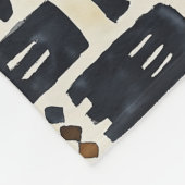 Abstract modderlakenpatroon fleece deken (Hoek)