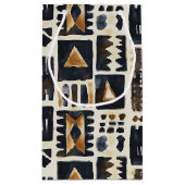 Abstract modderlakenpatroon klein cadeauzakje (Achterkant)