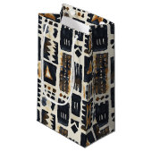 Abstract modderlakenpatroon klein cadeauzakje (Voorkant Gekanteld)