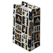 Abstract modderlakenpatroon klein cadeauzakje (Achterkant Gekanteld)